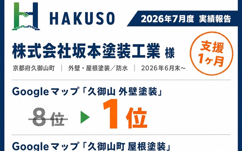 2026年7月の実績報告｜塗装店3社で実際に起きたこと